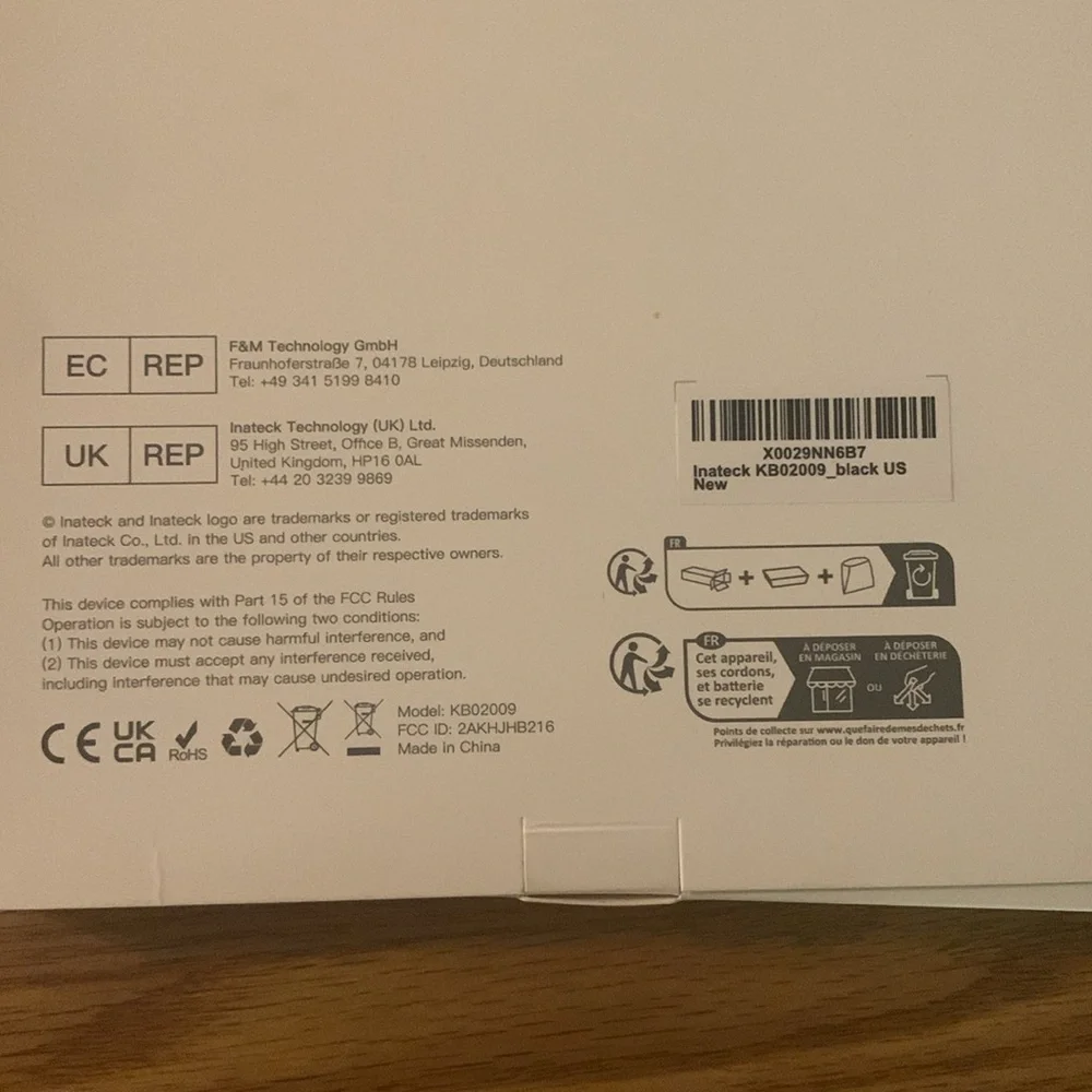 New in box-never even plugged in! Inateck Bluetooth keyboard